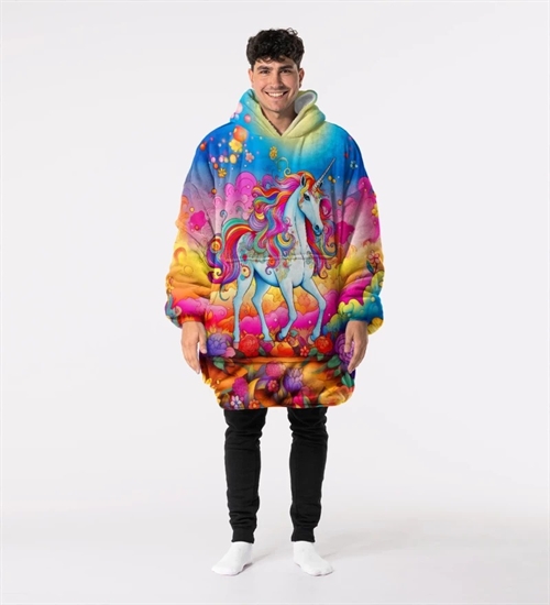 Huggie -  Rainbow Unicorn - Giant Blanket Hoodie